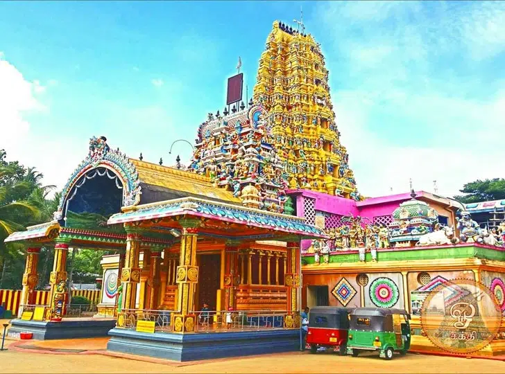 Kandy to Sigiriya day tour visit to the colorful Matale Hindu Temple by Pekoe Lanka Tours.